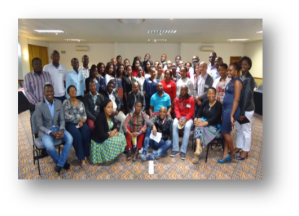 Attendees of the 2015 Annual Postgraduate Workshop at Empekweni Beach Resort – One of my projects as research assistant.
